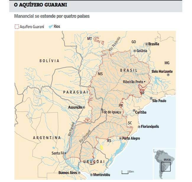A grandeza do Aqüífero Guarani