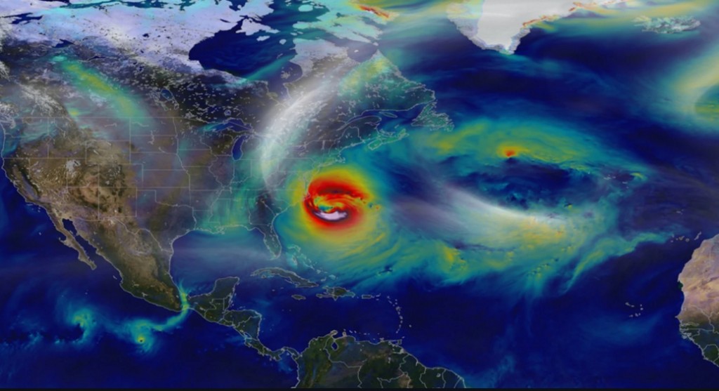 NASA visualization of Super storm Sandy (NASA)