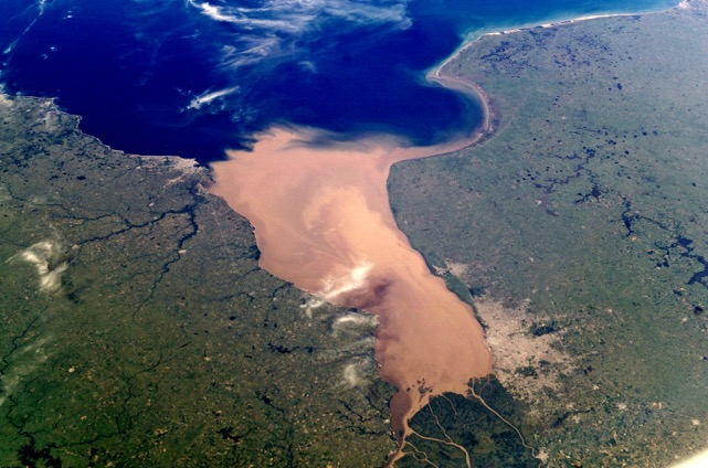 Rio da Prata - imagem NASA