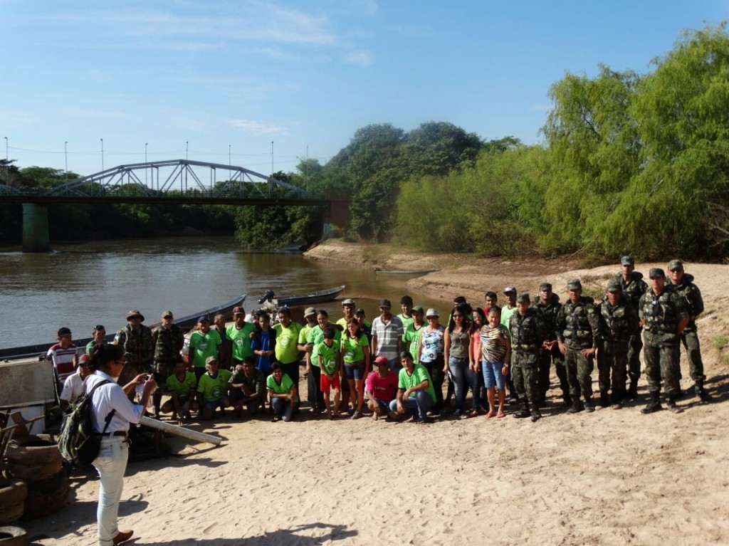 Colônia de Pescadores (Z18) de Anastácio – MS, promoveu no dia 26 de junho, mutirão de limpeza dos Rios Aquidauana e Taquarussu. Foto: Colônia de Pescadores Z18