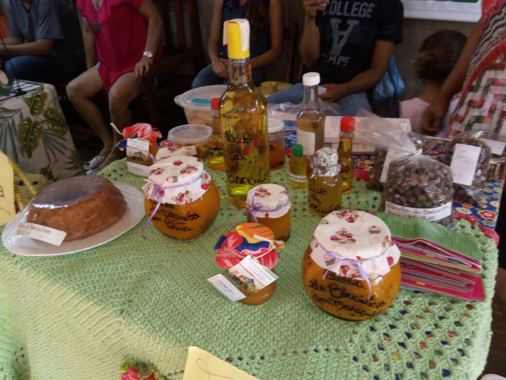 Alguns dos produtos comercializados pelas mulheres da CerraPan no Festival américa do Sul Pantanal. Imagem: Edil