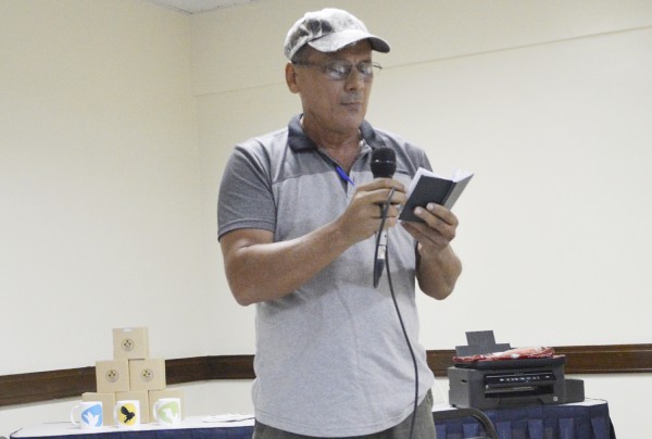 Izidoro Salomão durante debate sobre Hidrovia em Cuiabá (Foto: Miguel Angelo)