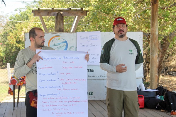 ICMBio realiza levantamentos técnicos junto a comunidade (Foto: Divulgação ICMBio)